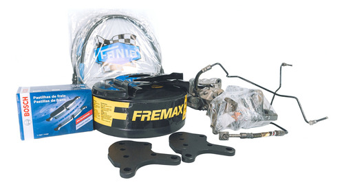 Kit Completo Adaptação Freio À Disco Traseiro Vw Fox G1 G2