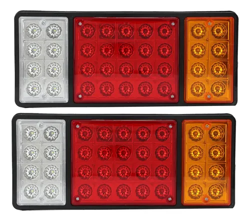 Luces LED Traseras Ultrabrillantes Para Camión O Furgoneta - Pack De 2 Unidades, 12V, 5 Funciones