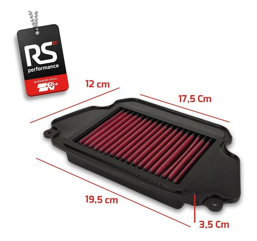 Imagem 3 de 5 de Filtro De Ar Esportivo K&n Inbox Moto Honda Cb / Cbr 650 F