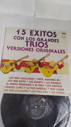 Los Grandes Tríos 15 Éxitos Verciones Originales Disco Vinil