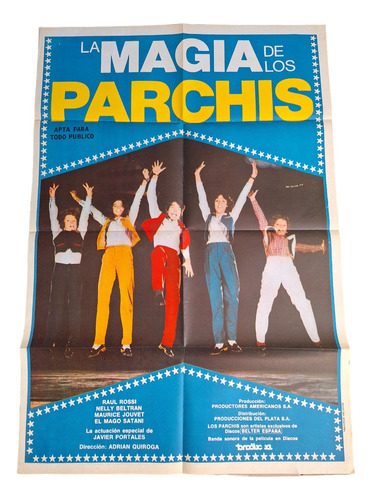 Poster Fiche Cine Argentino La Magia De Los Parchis *