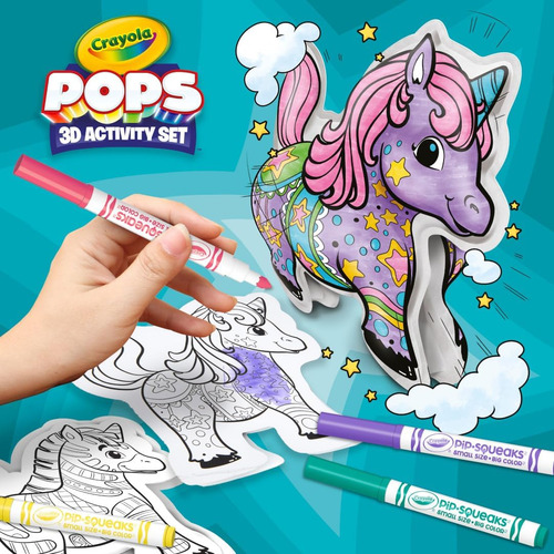 Crayola Pops Personajes Inflables, Set Para Colorear Para Ni