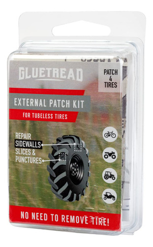 Gluetread Kit De Parches Externos  Para Neumáticos Sin .