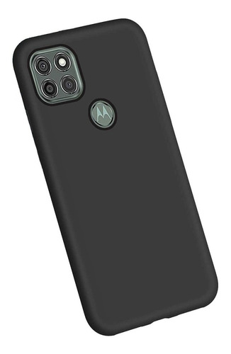 Silicone Case Cover Y Vidrio 9h Para Motorola G9 Power 