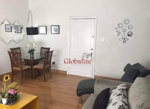 Imagem 2 de 21 de Apartamento À Venda, 105 M² Por R$ 409.000,00 - Campo Grande - Santos/sp - Ap0308