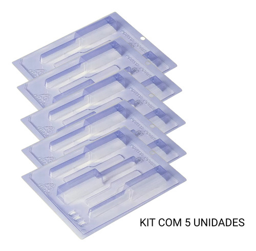 Kit 5 Formas Molde Pirulito Vertical Lembrancinha Chocolate