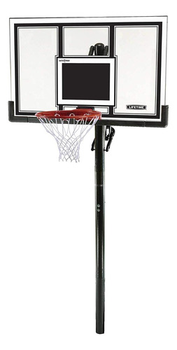 Lifetime 71525 Cancha Baloncesto Policarbonato En Suelo 54''