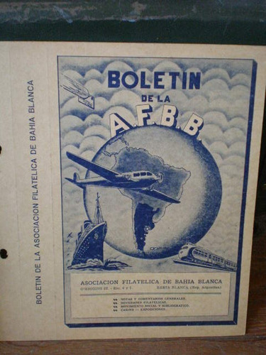 Aantigua Publicidad De Asociación Filatelica Bahía Blanca