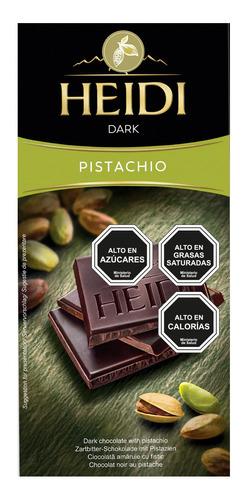 Imagen 1 de 3 de Chocolate Tableta Heidi Dark Pistacho 80g