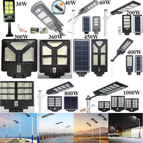 Lampara Led Solar 30w 200w 300w 400w 600w 800w 1000w 1500w 