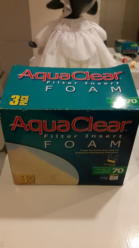 3 Aquaclear Filter Insert Foam 70 Acuarios Filtro Esponja 