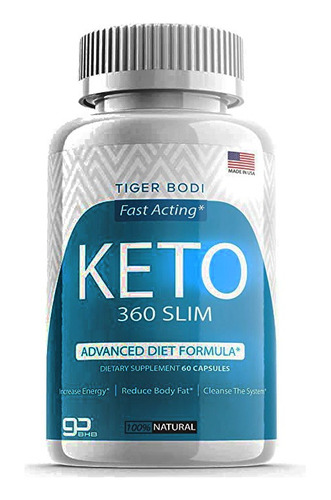 Keto 360 Slim Bajar De Peso Pastillas Adelgazantes Quemador