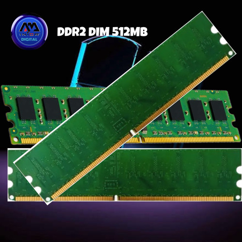 Memória Ram Ddr2, Iem Dimm Ddr2 512mb Pc4 (Usado)