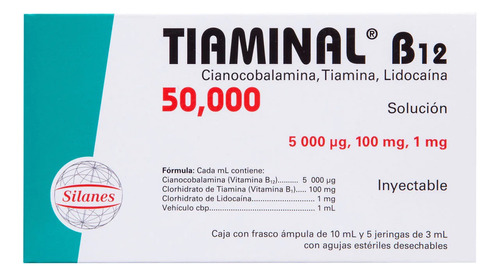 Tiaminal B12 Solución Inyectable Frasco Ámpula 10ml