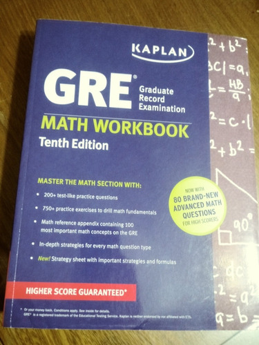 Gre Math Workbook. Kaplan