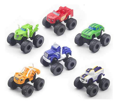 Ya 6 Piezas De Coches De Carreras De Blaze And The Monster