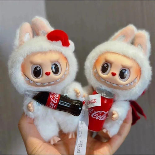 Labubu Pelúcia Chaveiro Moda Coleção Coca-cola Surpresa