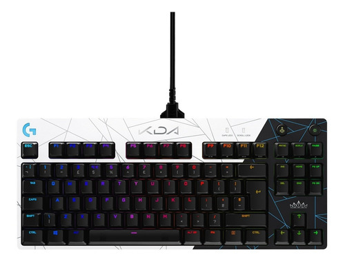 Teclado Gamer Mecanico Logitech G Pro Kda Lol Rgb Inglés Us