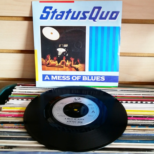 7 Pulgadas Status Quo A Mess Of Blues Edición Uk Rock Blues 