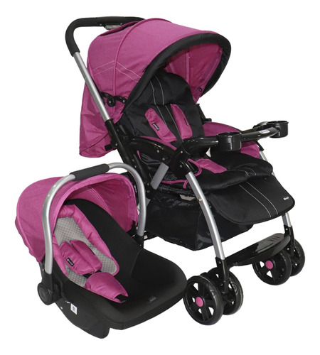 Coche Para Bebe 3 En 1 Con Portabebé  Silla Para Carro Ebaby