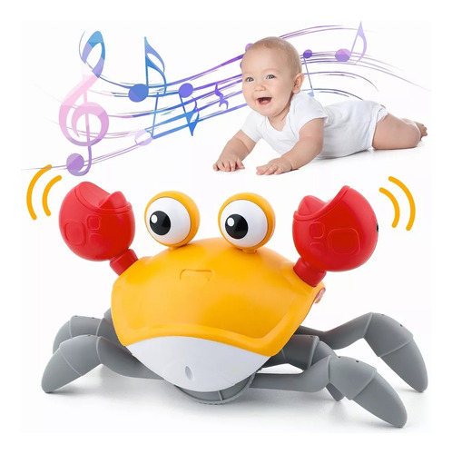 Juguete De Cangrejo Gateando Para Bebé Con Música Movimiento