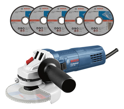 Bosch Gws 700 127v 710w Cor azul esmeril