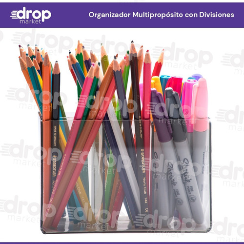 Organizador Escritorio Lapicero Porta Lápices 6 Divisiones