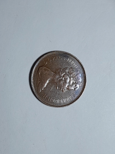 Moneda Elizabeth Ii Dos New Pence 1971 (Usado)
