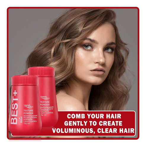 Polvo Para Peinar Volumen Con Textura De Cabello Esponjoso P