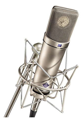 Microfone Neumann U 87 Ai Studio Set Condensador Bidirecional cor níquel