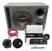 Comprar Caixa Trio Completa Pioneer 12 Taramps 400x3 St200 D200 Jbl