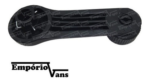 Imagem 5 de 5 de Manivela Vidro Porta Dianteira Kia K2500 2700 Preta Cinza