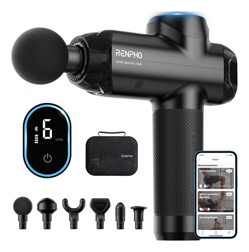 Pistola De Massagem Renpho Deep Tissue Percussion Com Blueto