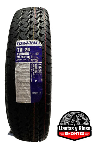 Llanta 195r15c Townhall Th-20 D 106/104r 8pr Lt