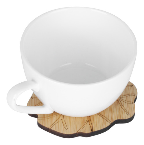 Posavasos De Bambú Para Tazas De Té Cup Pad, Juego De 6 Unid