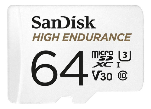 Cartão de memória SanDisk SDSQQNR-064G-GN6IA com adaptador SD 64GB