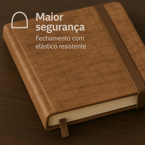 Kit 2 Caderneta Sem Pauta Anotação Sketchbook Tipo Moleskine Cortiça