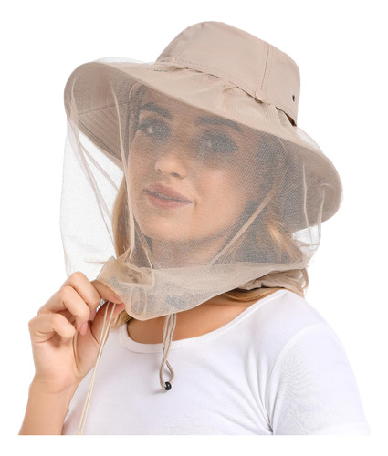 Sombrero De Mosquitera  Gorro De Insectos, Proteccion Solar