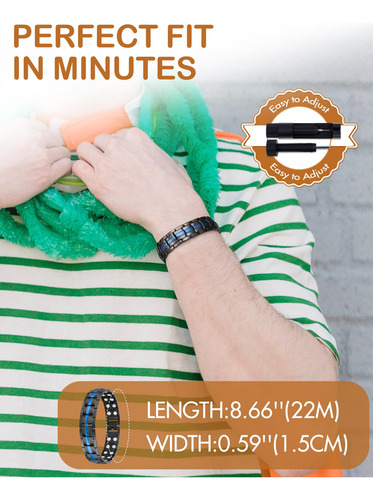 Feraco Pulsera Magnética For Hombre Pulsera Magnética De