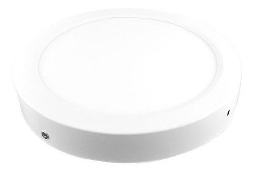 Foco Panel Plafon Led Redondo Sobrepuesto 18w Ø225 Mm Blanco