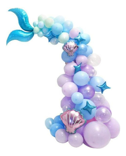 Set De Globos De Sirena