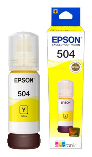 Tinta Epson T504 Amarillo L4150 L4160 L6161, L6171