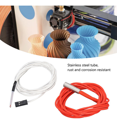 6 Cables De Termistor Con Terminal, 6 Varillas Calefactoras