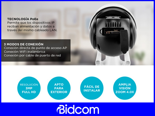 Kit X3 Cámara Domo Seguridad Gadnic Wifi Visión Nocturna