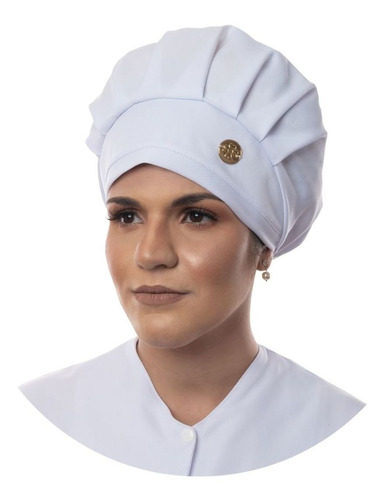 Touca Cirúrgica Branca Para Médicas Cozinheiras Chefs