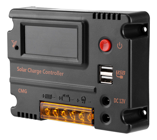 Controlador De Carga Solar Dc 12v/24v 10a Panel Inteligente