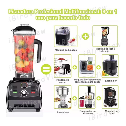 Licuadora Profesional Usorudo,blender Parahielo,1800w 2l