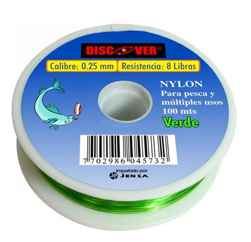 Nylon Ver 8 Librs 100 Mts 0.25 Mm Discover B 0.25