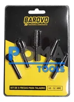 Comprar Kit 5 Fresa Lima P\u002F Taladro Fresadora Talladora Madera Ceg