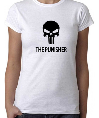 Remera Mujer The Punisher 100% Algodón Calidad Premium 2